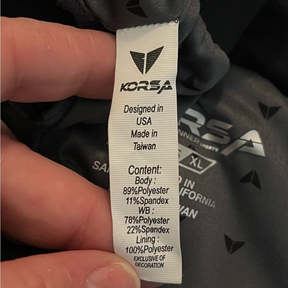 KORSA by RoadRunner black Sports Running Shorts - XL - Picture 7 of 8